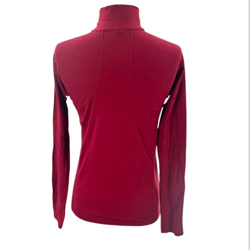 Athleta momentum seamless half zip red Long Sleeve Performance Pullover Top S - Picture 3 of 7